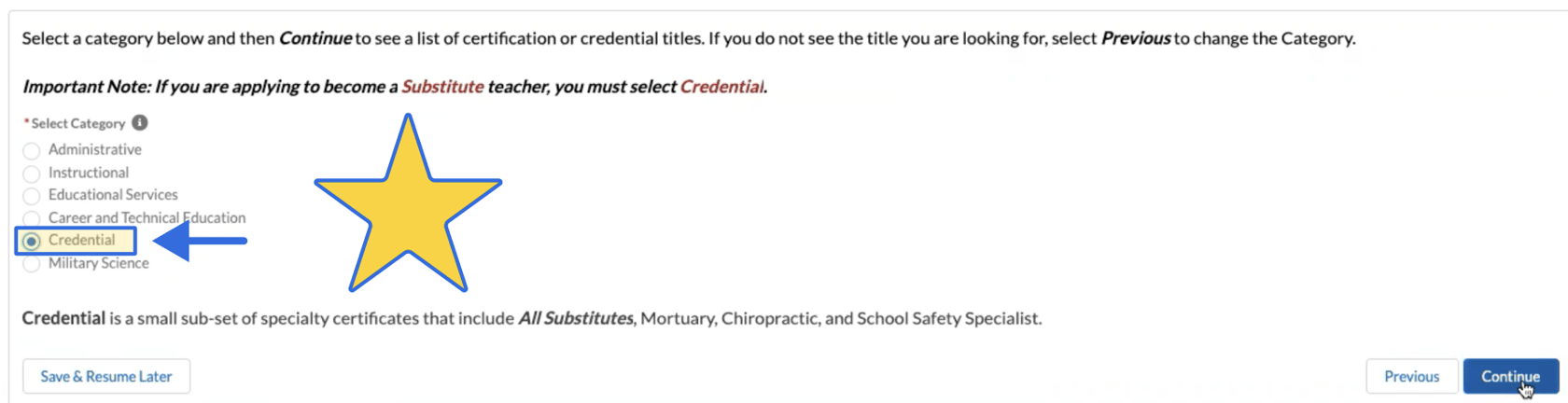 Ch4.Step3.Select Credential Type