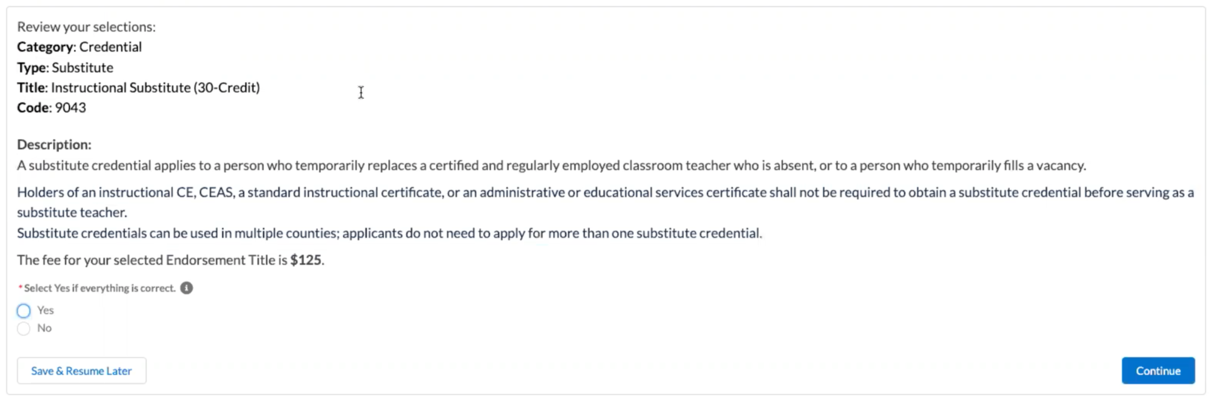 Chapter 4 - Step 3e Review credential